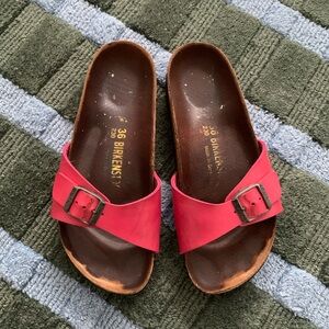 Birkenstock Madrid Pink Slide Sandals with Buckle Size 36 (fit women’s 5.5/6)